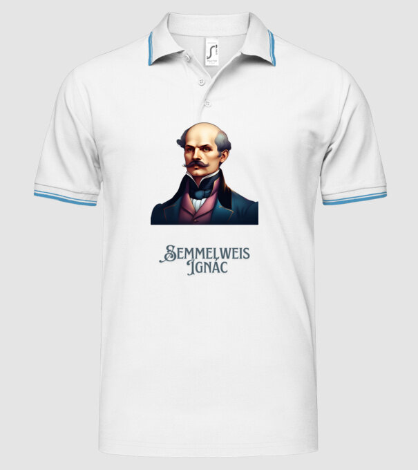  minta fehér pólón