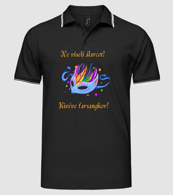  minta fekete pólón