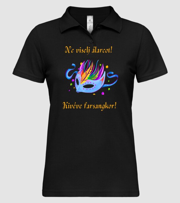  minta fekete pólón