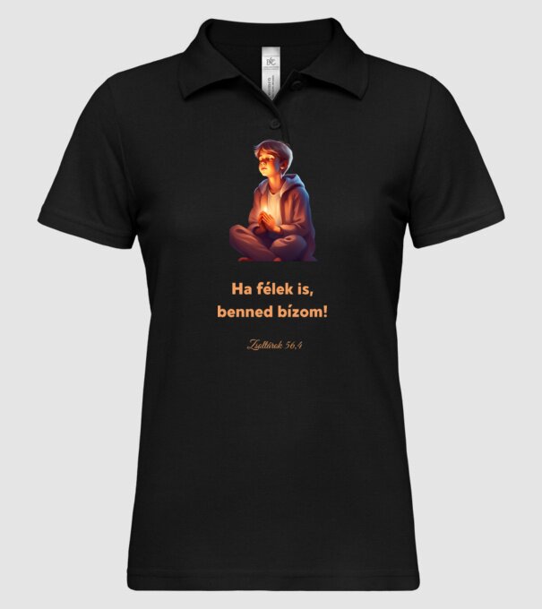  minta fekete pólón