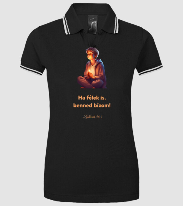  minta fekete pólón