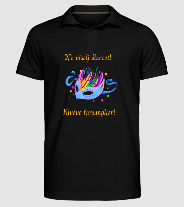  minta fekete pólón